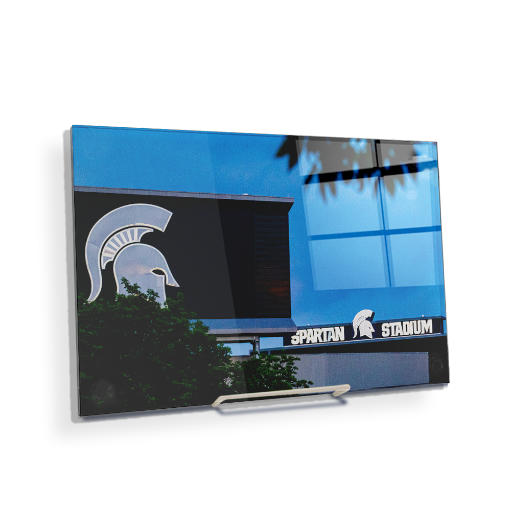 Michigan State - Spartan Stadium Lights - College Wall Art #Canvas