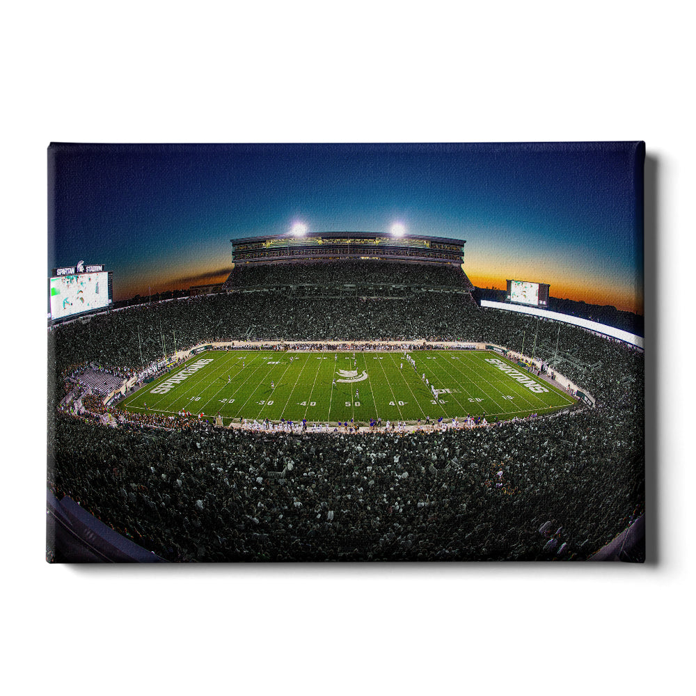 Michigan State - Spartans Sunset - College Wall Art #Canvas