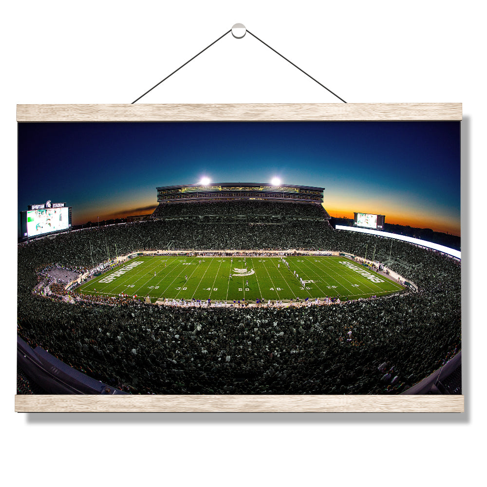 Michigan State - Spartans Sunset - College Wall Art #Canvas