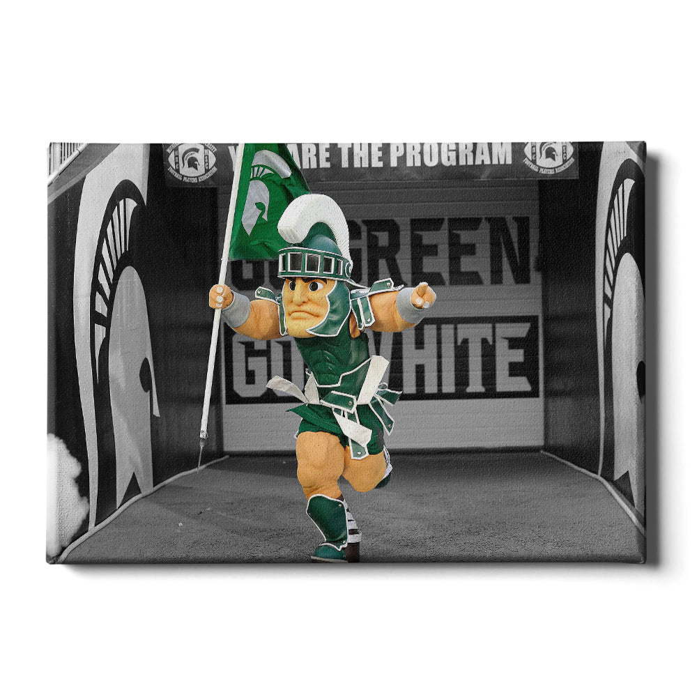 Michigan State - Here Come the Spartans - College Wall Art #Canvas