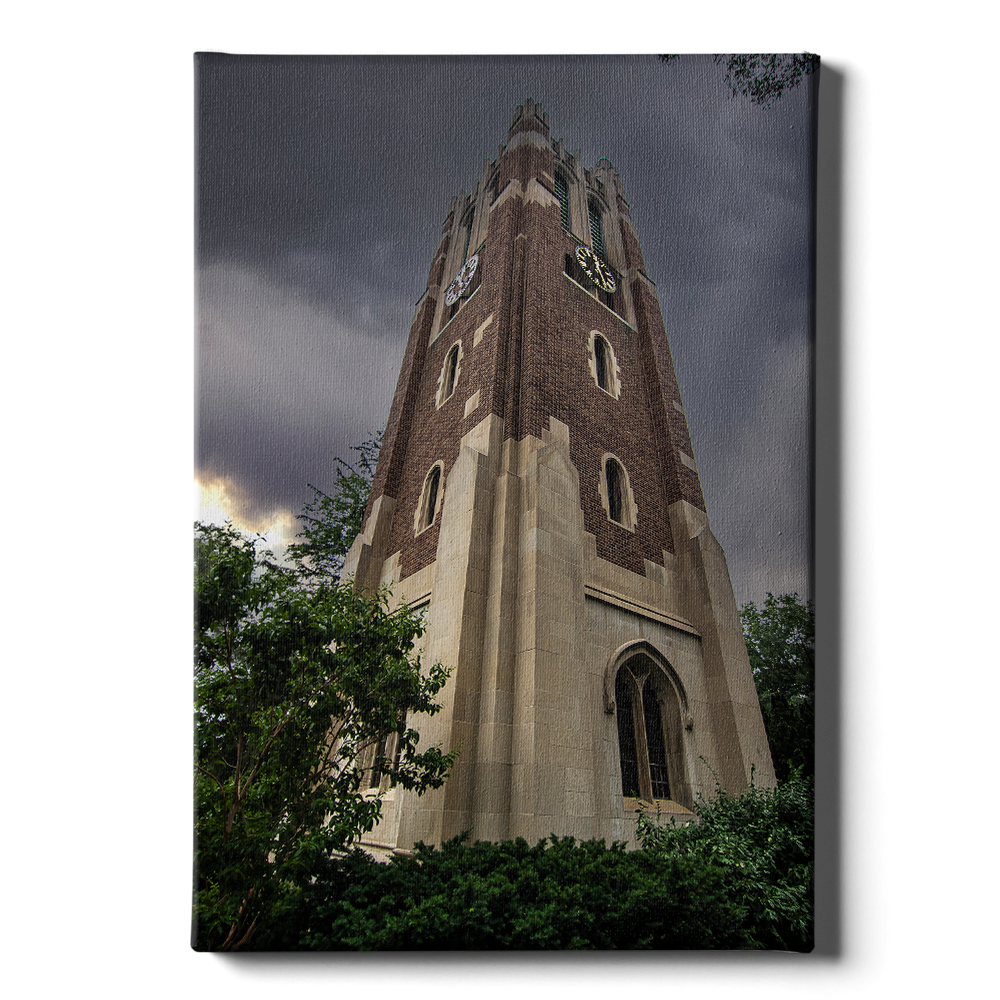 Michigan State - Stormy Beaumont Watercolor - College Wall Art #Canvas