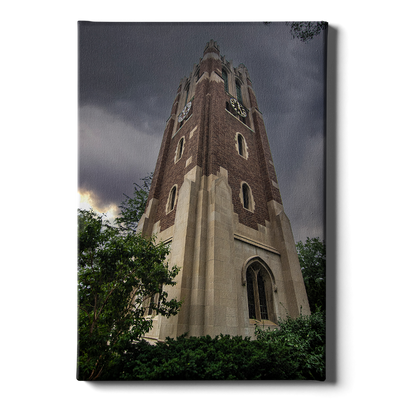 Michigan State - Stormy Beaumont Watercolor - College Wall Art #Canvas