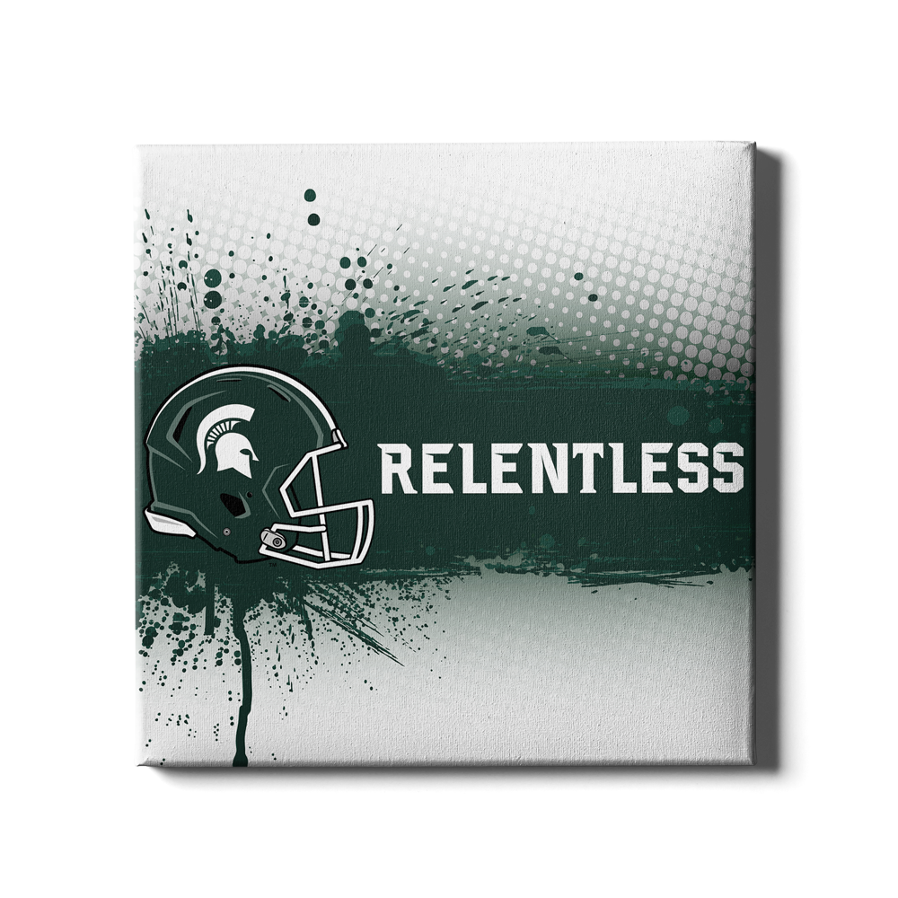 Michigan State - Relentless - College Wall Art #Canvas