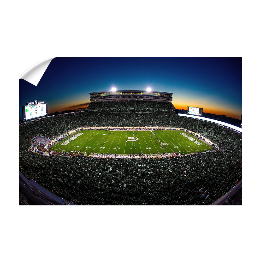 Michigan State - Spartans Sunset - College Wall Art #Canvas
