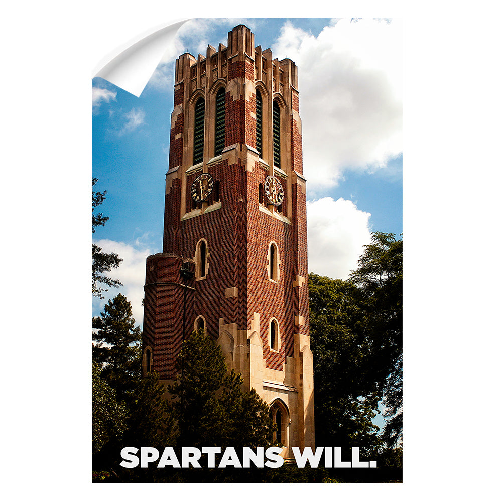 Michigan State - Beaumont Tower Spartans Will - College Wall Art #Canvas