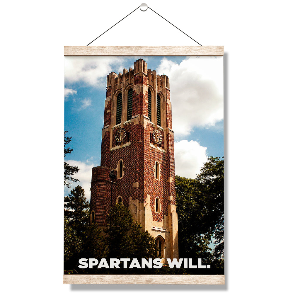 Michigan State - Beaumont Tower Spartans Will - College Wall Art #Canvas