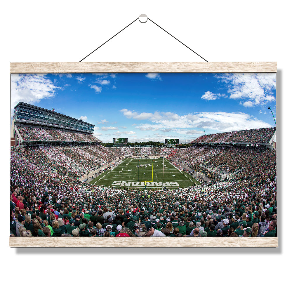 Michigan State - Michigan State Stripe Out - College Wall Art #Canvas