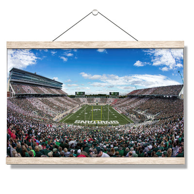 Michigan State - Michigan State Stripe Out - College Wall Art #Hanging Canvas