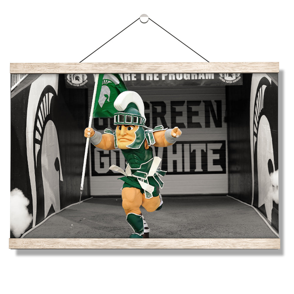 Michigan State - Here Come the Spartans - College Wall Art #Canvas