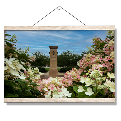 Michigan State - Benafactor Plaza Flowers - College Wall Art #Hanging Canvas