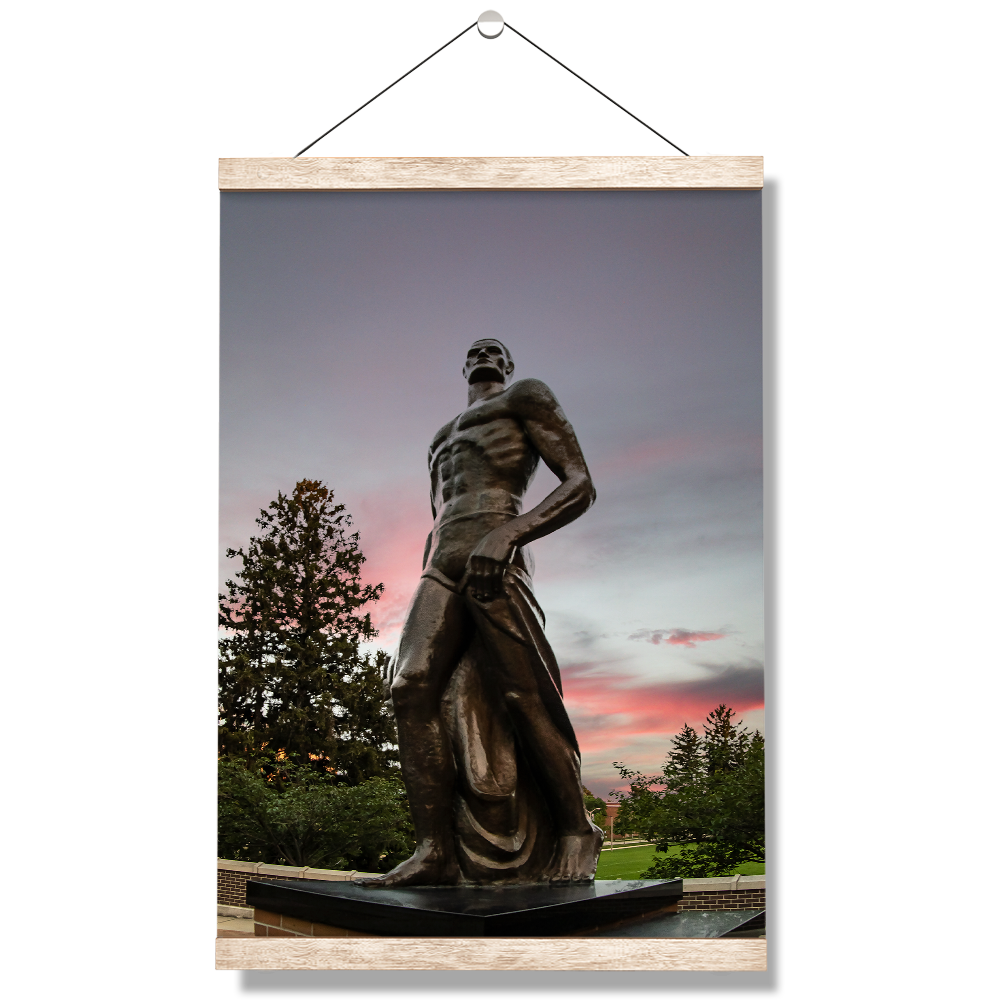 Michigan State - Spartan Sunset - College Wall Art #Canvas