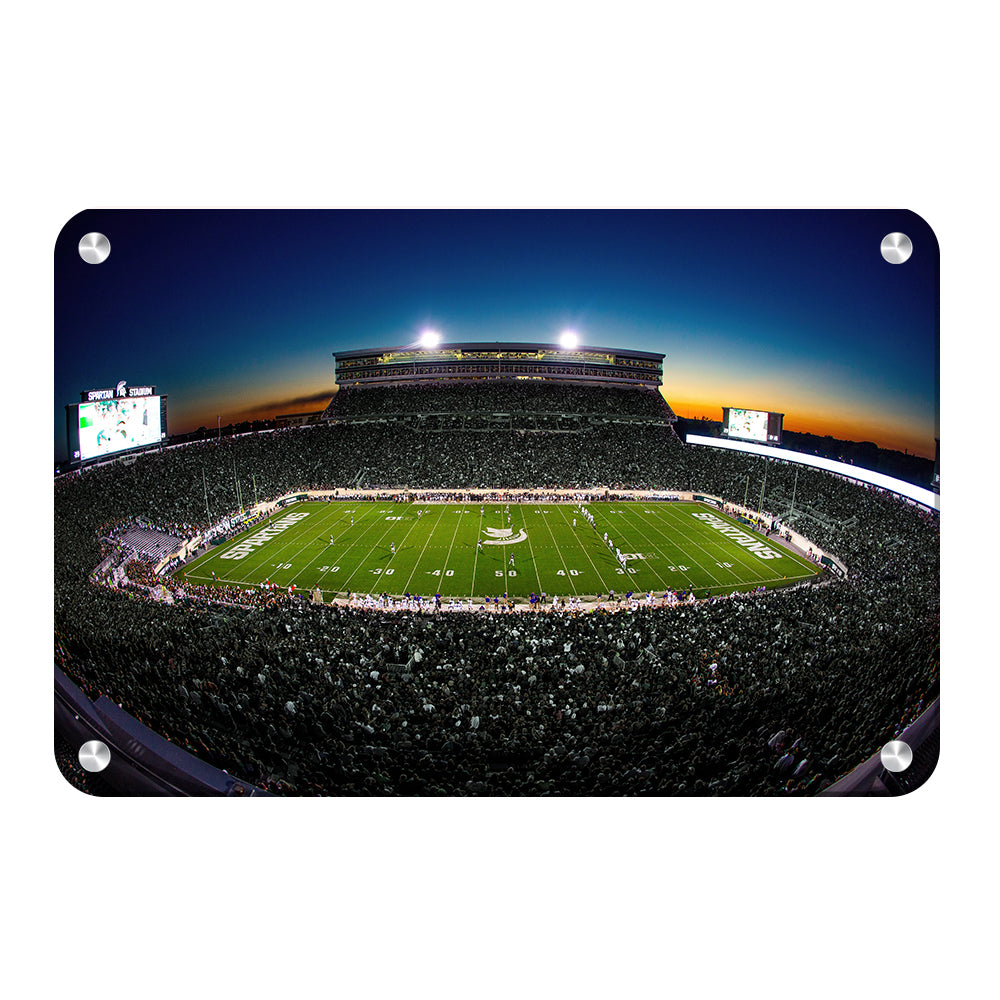 Michigan State - Spartans Sunset - College Wall Art #Canvas