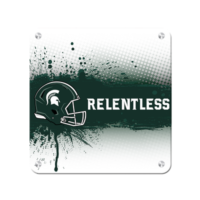 Michigan State - Relentless - College Wall Art #Metal