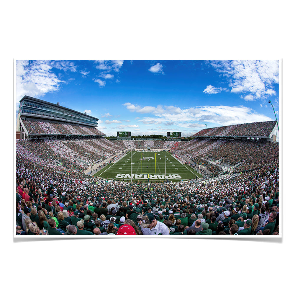 Michigan State - Michigan State Stripe Out - College Wall Art #Canvas