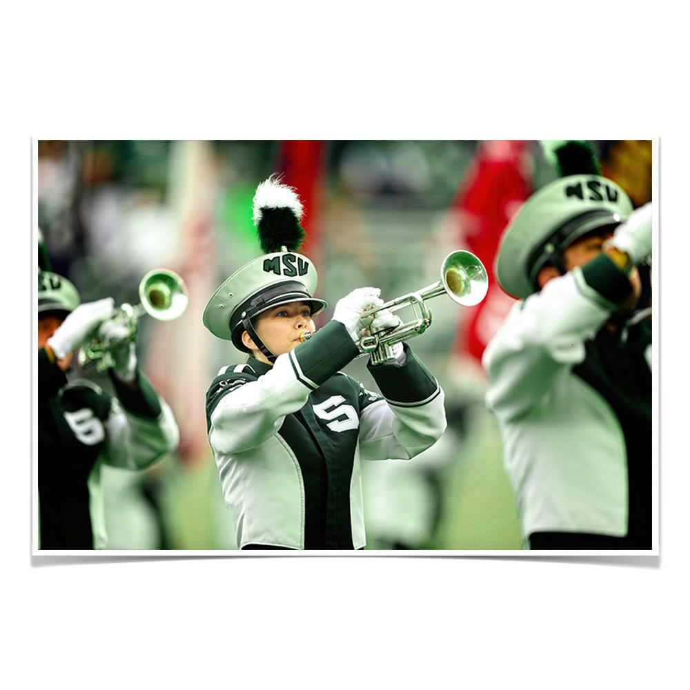 Michigan State - Spartan Marching Band - College Wall Art #Canvas