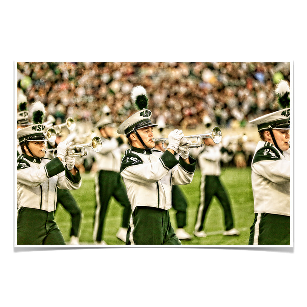 Michigan State - MSU Marching Band - College Wall Art #Canvas