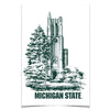 Michigan State - Beaumont Sketch - College Wall Art #Poster