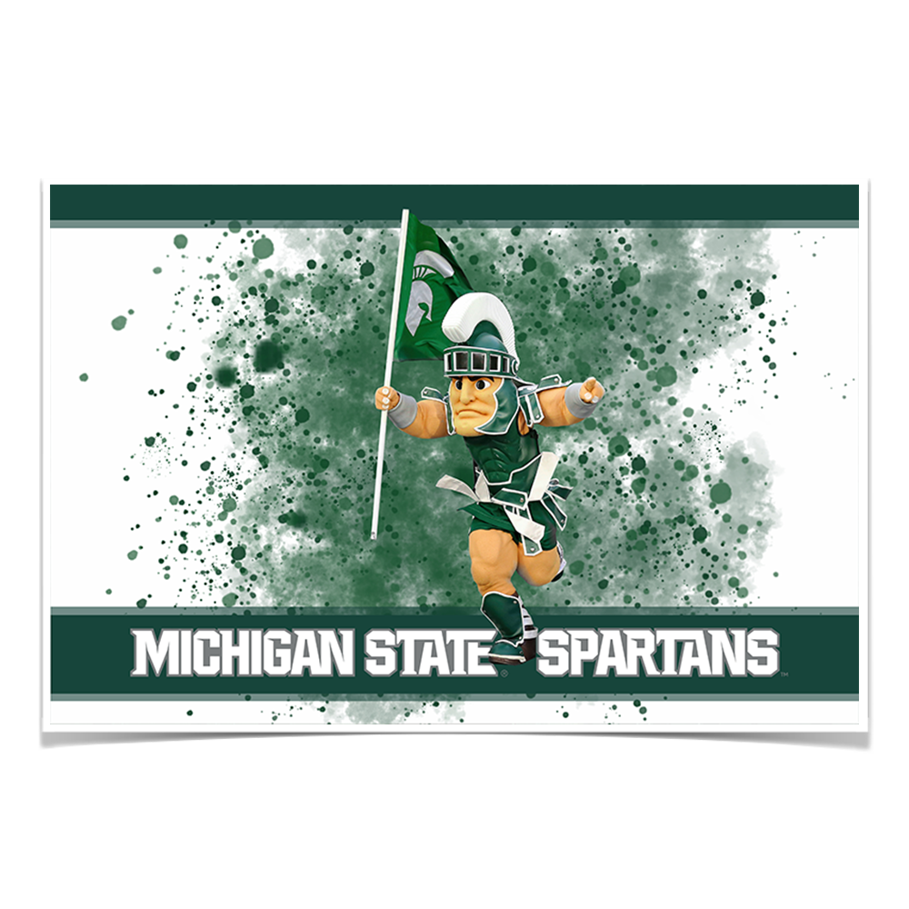 Michigan State - Sparty's Michigan State Spartans - College Wall Art #Canvas