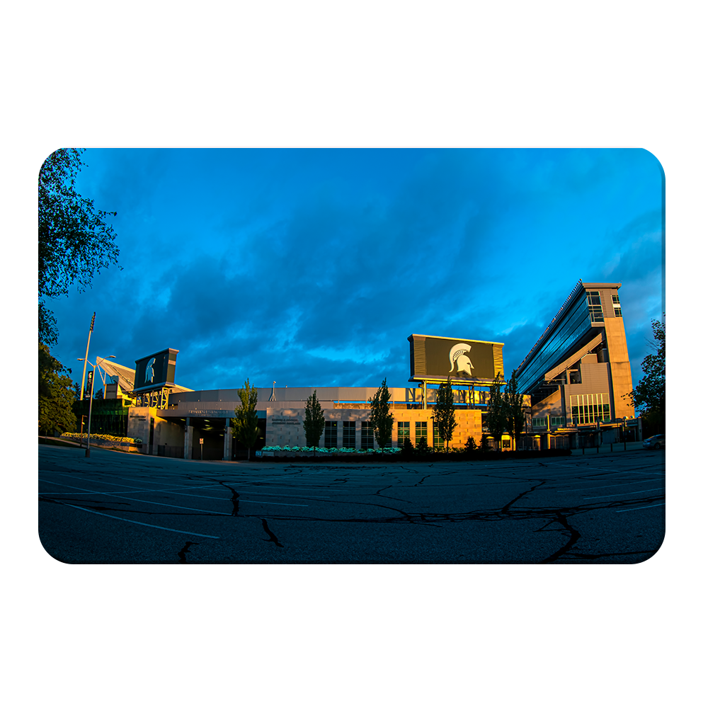 Michigan State - Golden Hour at Spartan Stadium - College Wall Art #Canvas