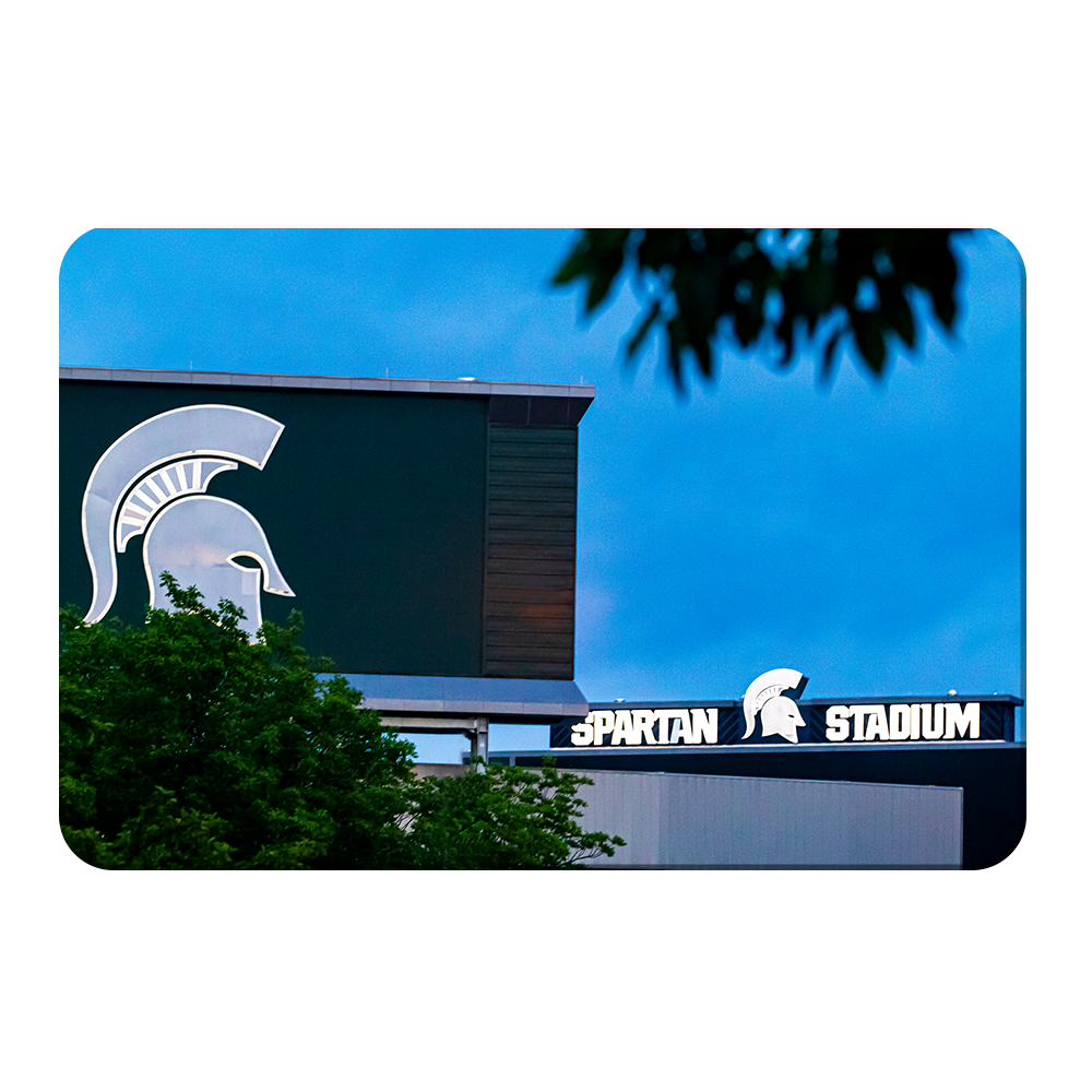 Michigan State - Spartan Stadium Lights - College Wall Art #Canvas