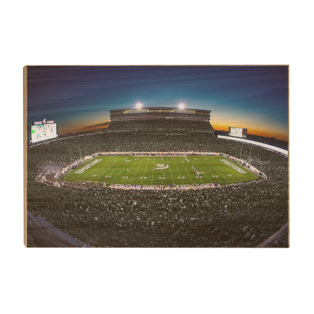 Michigan State - Spartans Sunset - College Wall Art #Canvas