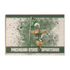 Michigan State - Sparty's Michigan State Spartans - College Wall Art #Wood