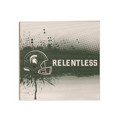 Michigan State - Relentless - College Wall Art #Wood