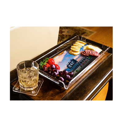 Michigan State Spartans - Sunset Spartan Stadium Decorative Serving Tray