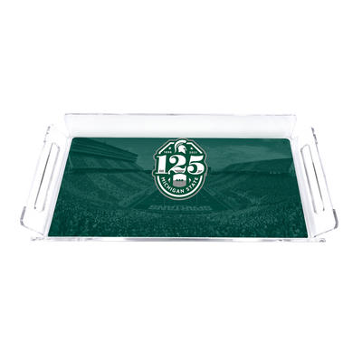 Michigan State Spartans - 125 Years of Michigan State Football Decorative Serving Tray