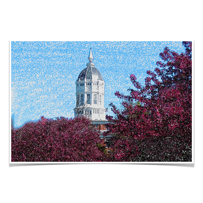 Missouri Tigers - Jesse Hall Sketch - College Wall Art #Poster