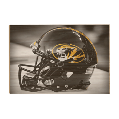 Missouri Tigers - Tiger Helmet - College Wall Art #Wood