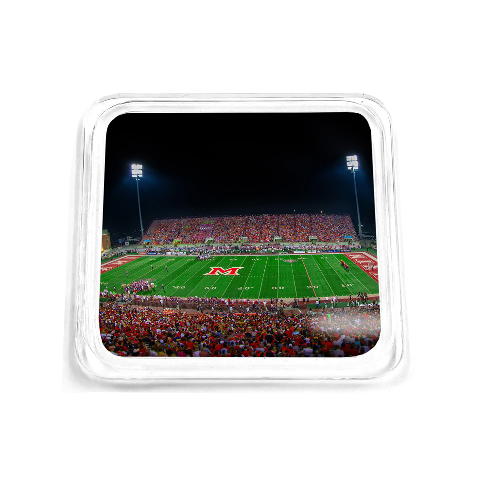 Miami RedHawks - Yager Stadium Drink Coaster