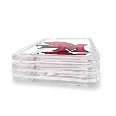 Miami RedHawks - M RedHawks Logo Drink Coaster