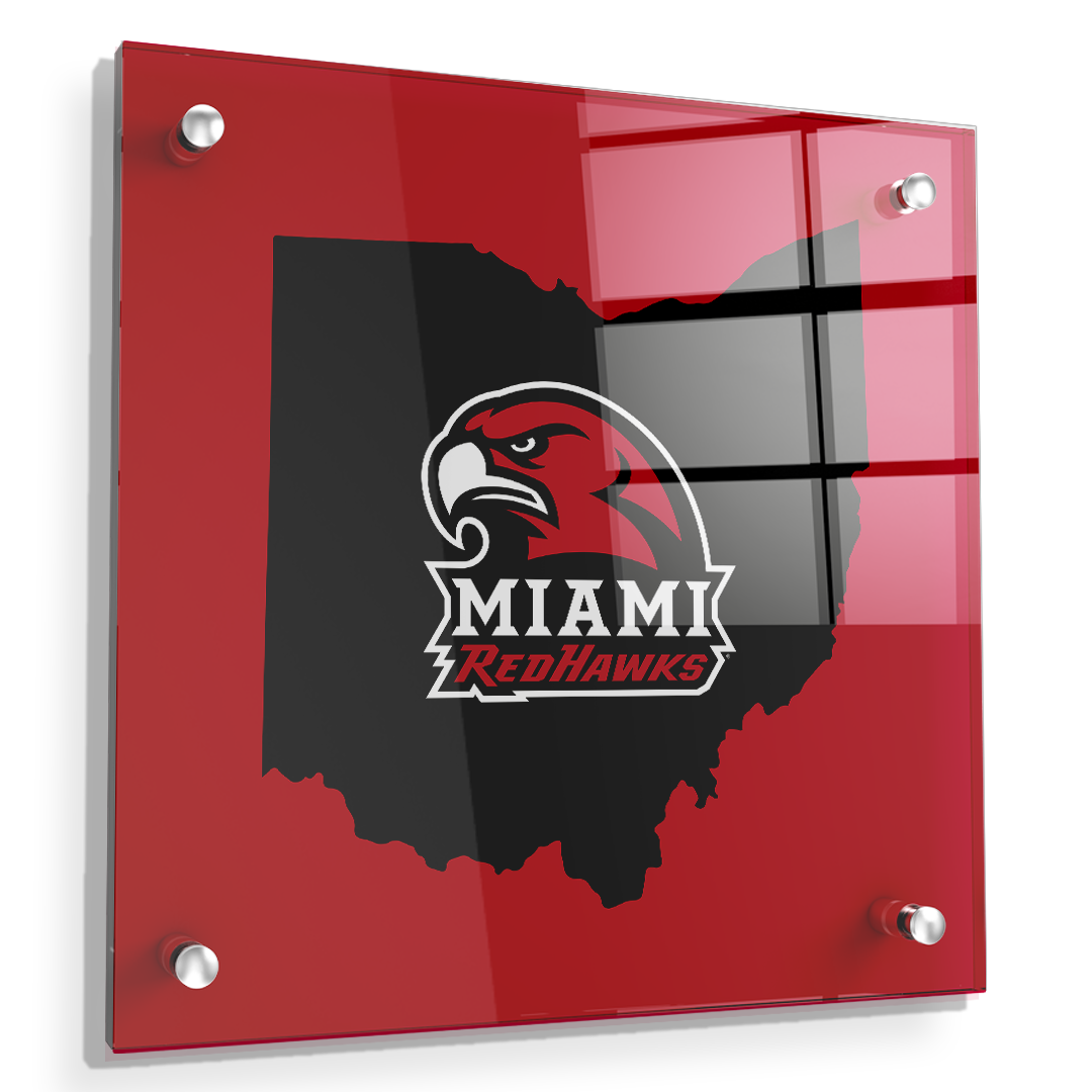 Miami RedHawks<sub>&reg;</sub> - RedHawks<sub>&reg;</sub> - College Wall Art#Canvas