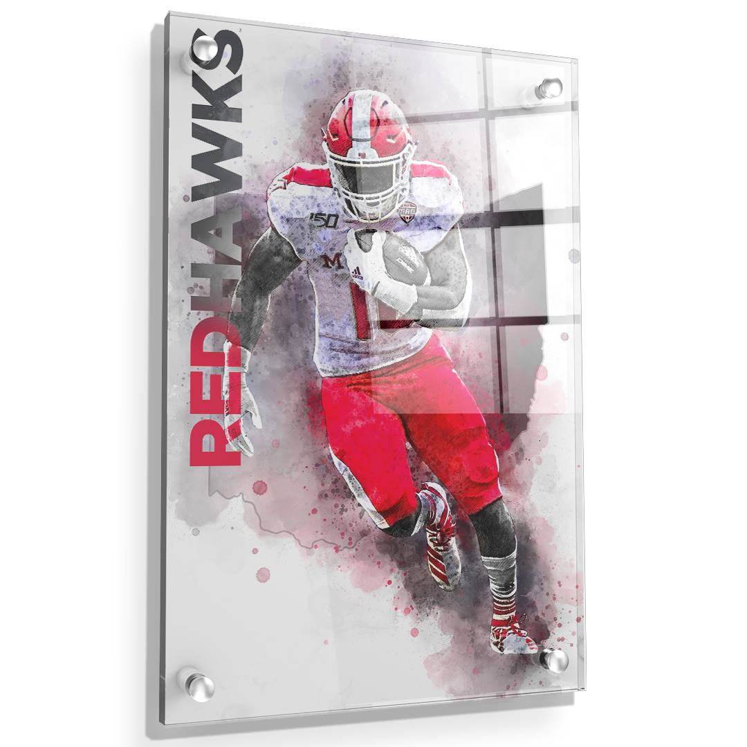 Miami RedHawks<sub>&reg;</sub> - Miami RedHawks<sub>&reg;</sub> Football - College Wall Art#Canvas