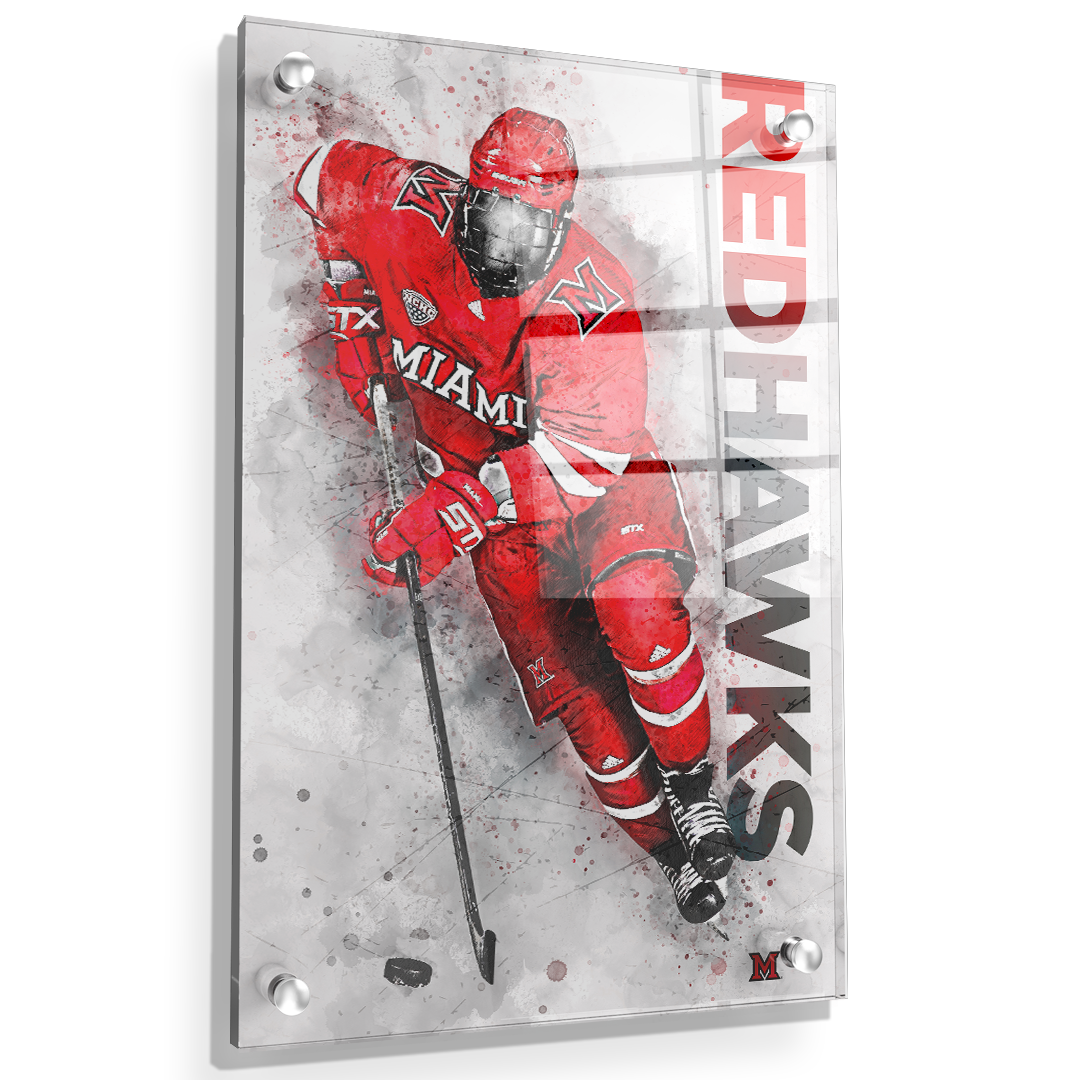 Miami RedHawks<sub>&reg;</sub> - RedHawks<sub>&reg;</sub> Hockey - College Wall Art#Canvas