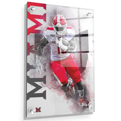 Miami RedHawks<sub>&reg;</sub> - Miami Football - College Wall Art#Acrylic