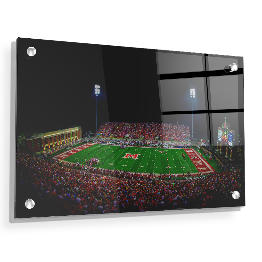 Miami RedHawks<sub>&reg;</sub> - Yager Stadium - College Wall Art#Canvas