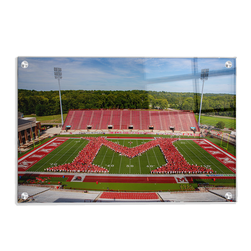 Miami RedHawks - Love and Honor Celebration Miami M - College Wall Art #Canvas