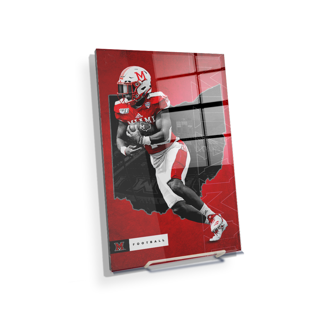 Miami RedHawks<sub>&reg;</sub> - MOH Football - College Wall Art#Canvas