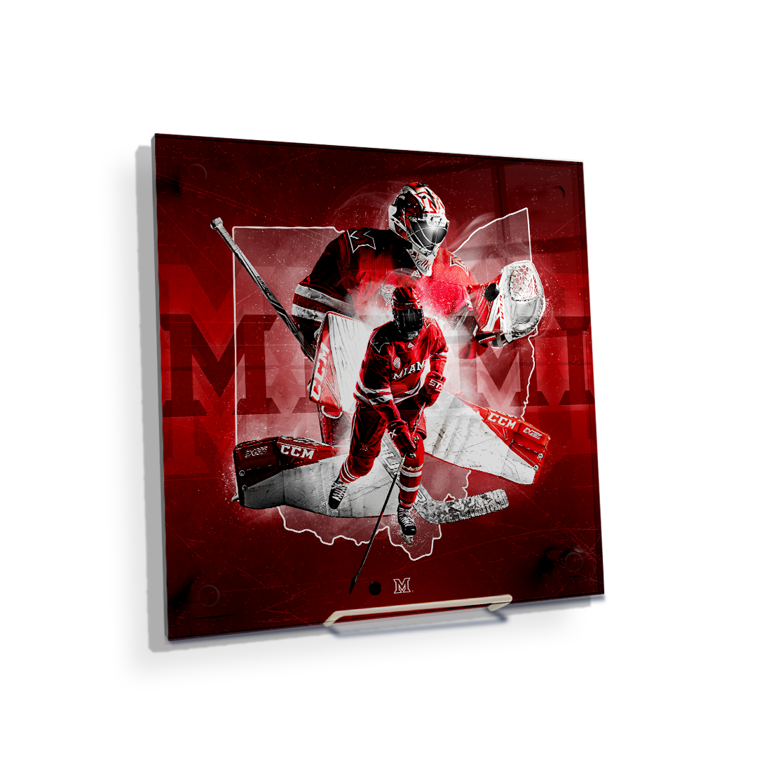 Miami RedHawks<sub>&reg;</sub> - Miami RedHawks<sub>&reg;</sub> Hockey - College Wall Art#Canvas