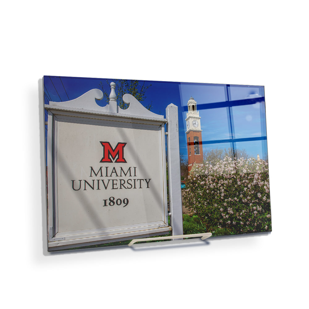 Miami RedHawks<sub>&reg;</sub> - Miami University 1809 Spring - College Wall Art #Canvas