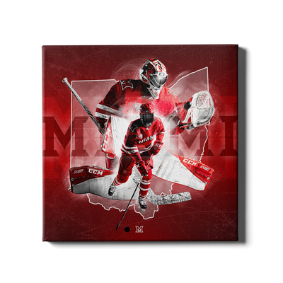 Miami RedHawks<sub>&reg;</sub> - Miami RedHawks<sub>&reg;</sub> Hockey - College Wall Art#Canvas