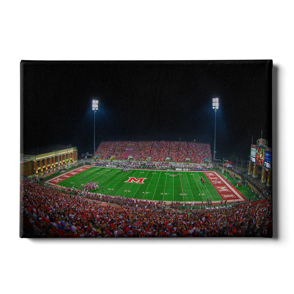 Miami RedHawks<sub>&reg;</sub> - Yager Stadium - College Wall Art#Canvas