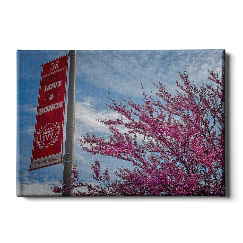 Miami RedHawks<sub>&reg;</sub> - Love and Honor - College Wall Art #Canvas