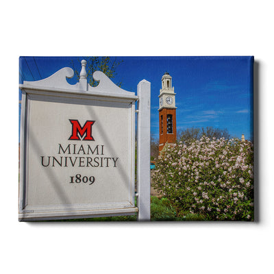 Miami RedHawks<sub>&reg;</sub> - Miami University 1809 Spring - College Wall Art #Canvas