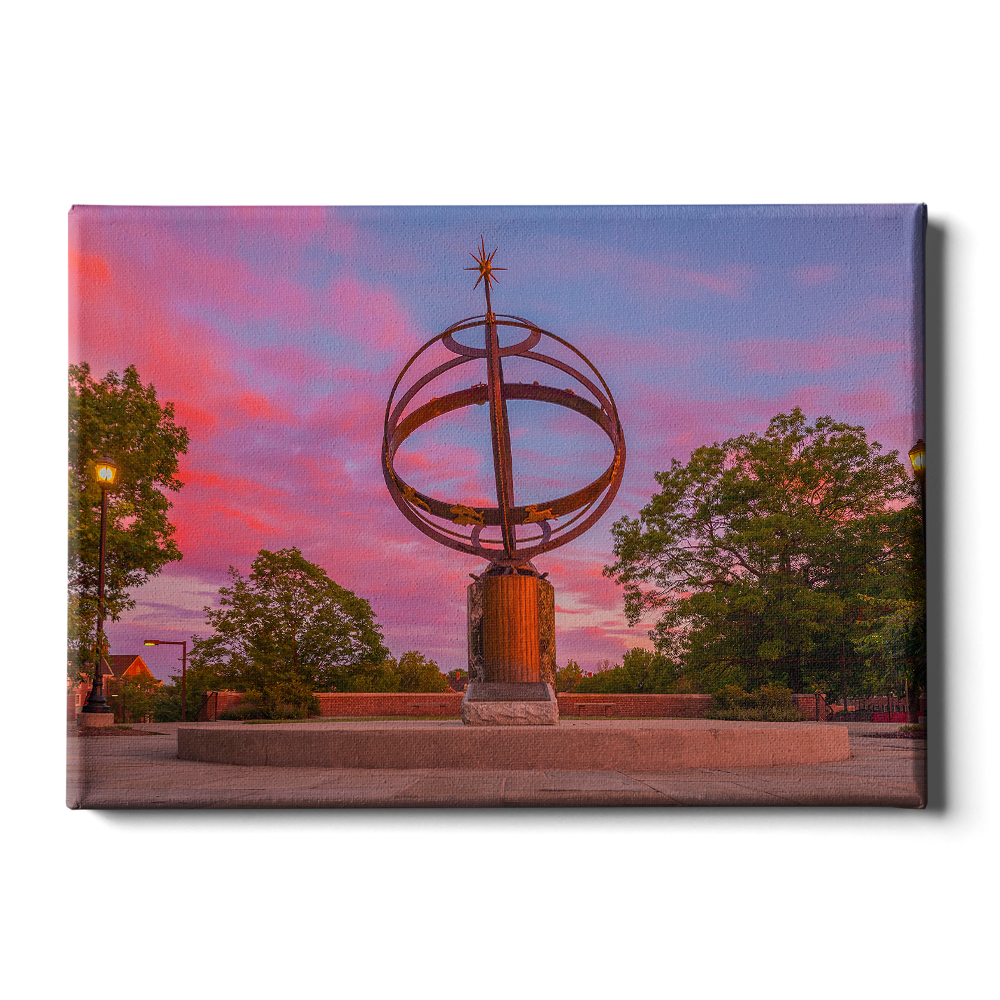 Miami RedHawks - Sundial Sunset - College Wall Art #Canvas