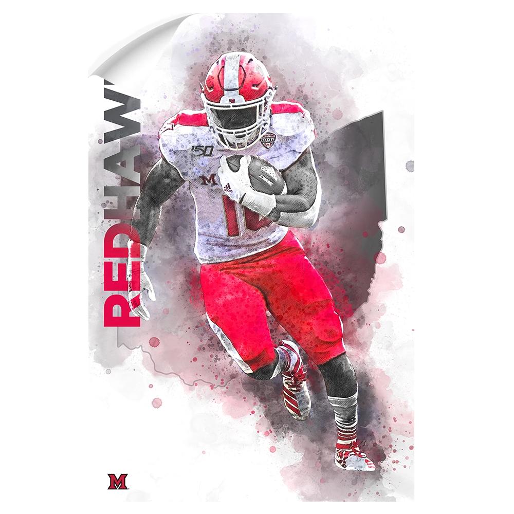 Miami RedHawks<sub>&reg;</sub> - Miami RedHawks<sub>&reg;</sub> Football - College Wall Art#Canvas