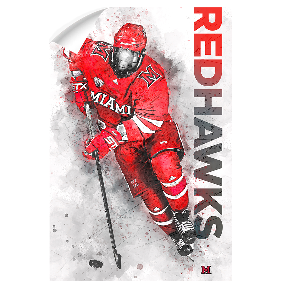 Miami RedHawks<sub>&reg;</sub> - RedHawks<sub>&reg;</sub> Hockey - College Wall Art#Canvas