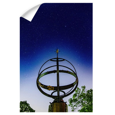 Miami RedHawks<sub>&reg;</sub> - Sundial Night Sky - College Wall Art#Wall Decal